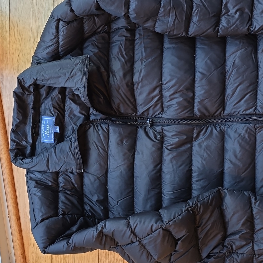 Mens Black Bass Puffer Jacket